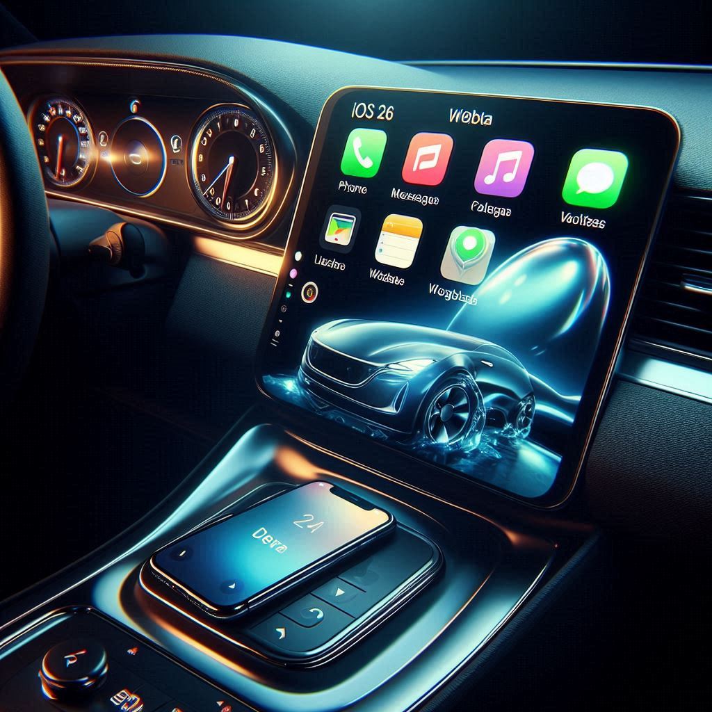 iOS 26 brings a smarter, cleaner CarPlay. Update your iPhone and explore the drive.