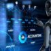 AI in accounting software helping an accountant automate financial tasks and generate real-time insights