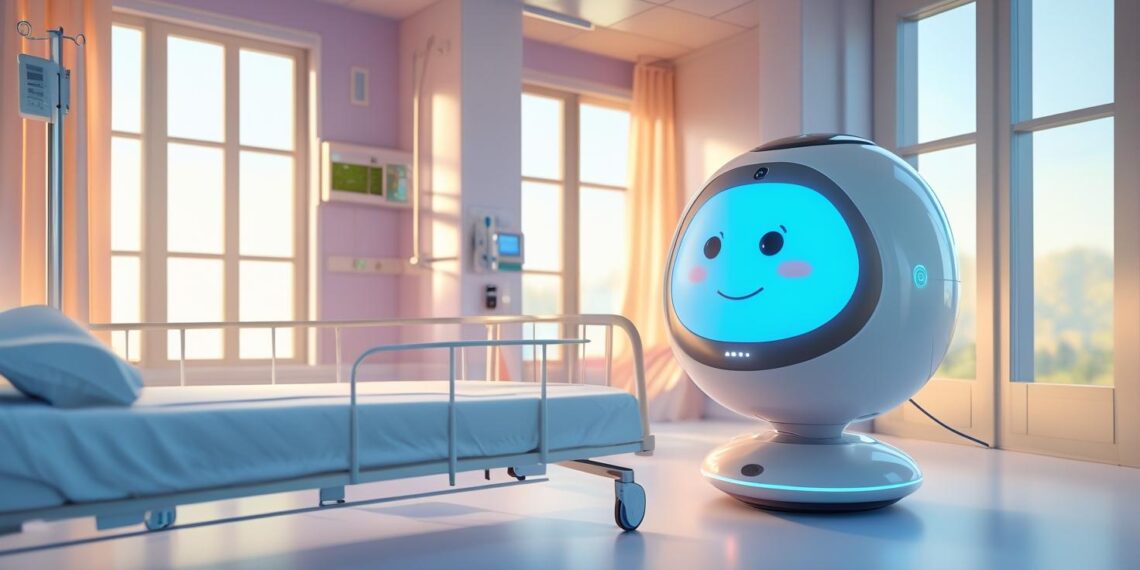 AI voice assistant supporting aged care client at home via smart device