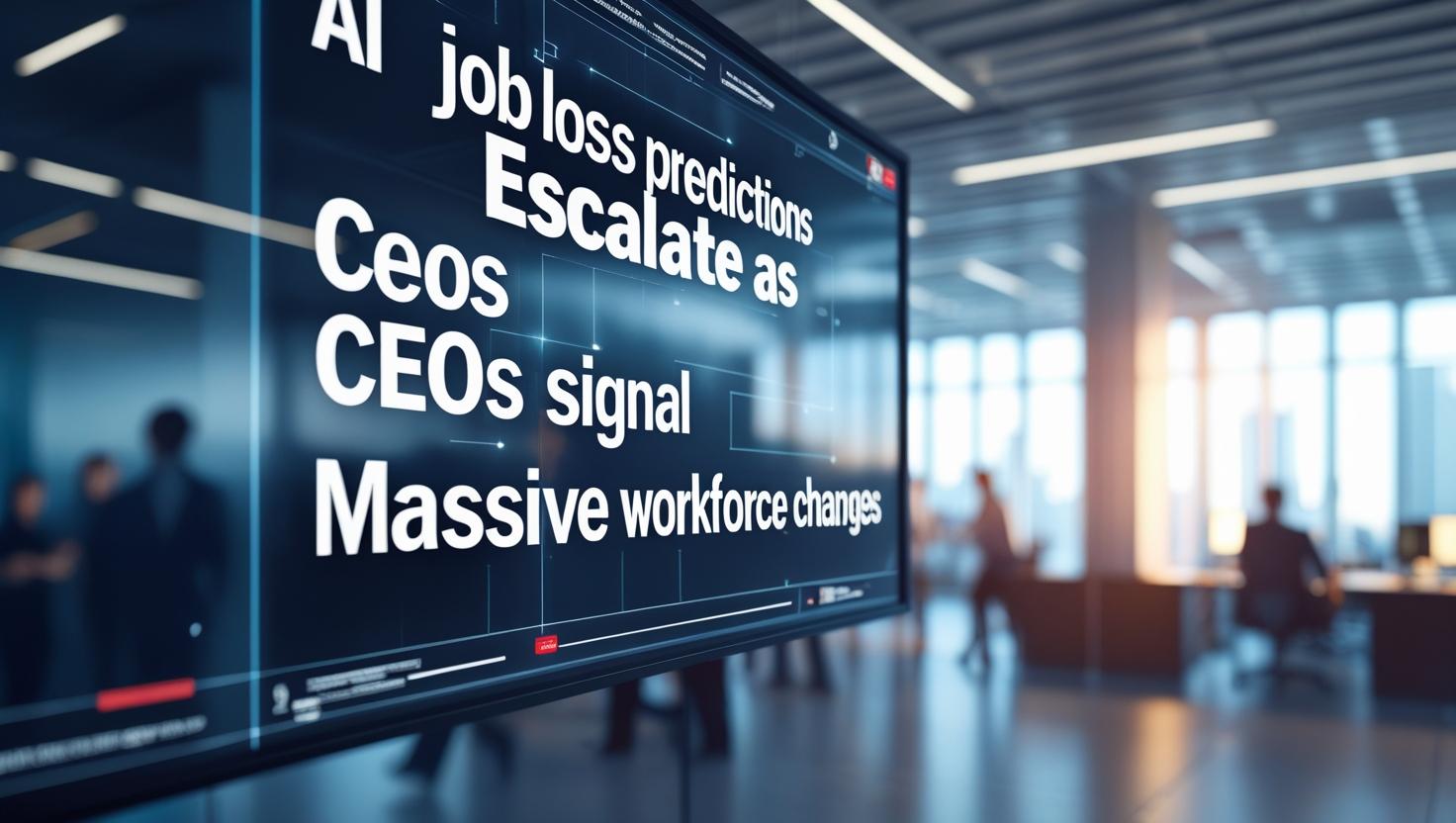 AI Job Loss Predictions Escalate as CEOs Signal Massive Workforce Changes