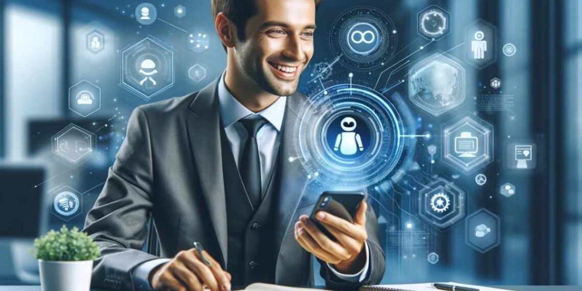 Team leveraging AI in customer experience to deliver personalized service and improve customer satisfaction in a U.S. business setting.