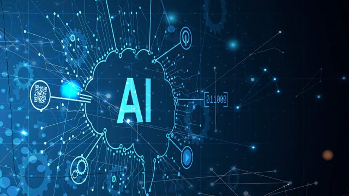 Illustration of AI auditing process showing data flow, compliance checks, and ethical review.