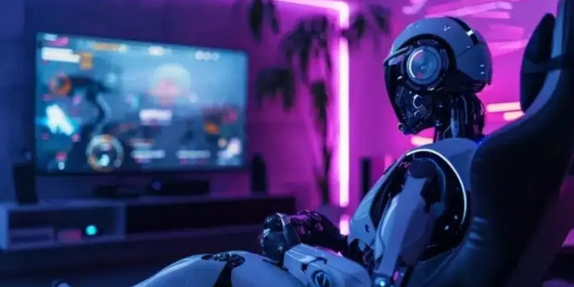 Generative AI in game development creating dynamic levels, characters, and adaptive audio in modern studios.