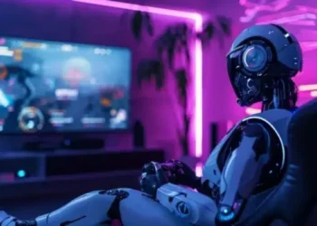 Generative AI in game development creating dynamic levels, characters, and adaptive audio in modern studios.