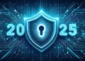 ai cybersecurity system analyzing real-time threats to protect business data in 2025.