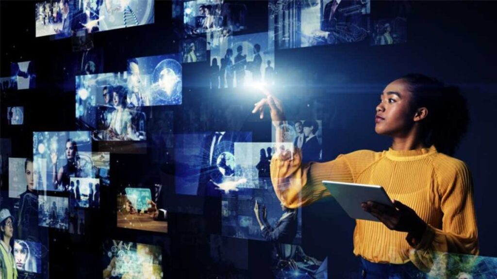 A person with a disability collaborating with AI developers, representing efforts to build a more inclusive AI future.