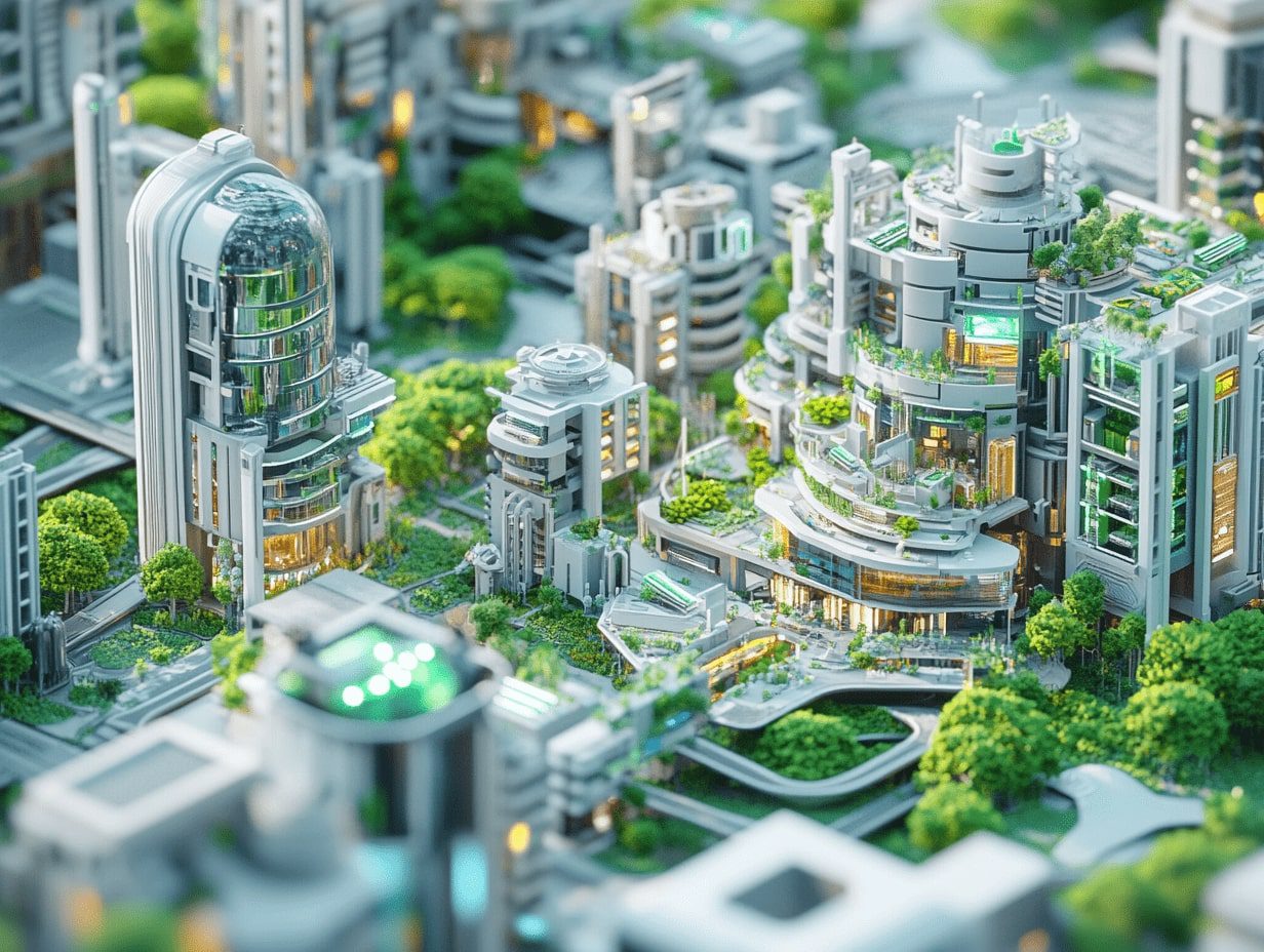 AI-powered smart cities in the USA use advanced restoration and green technologies for sustainable development.