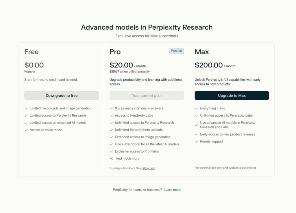 Perplexity Introduces Max Plan at $200 per Month