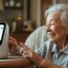 AI voice assistant helping elderly individuals in US homes with daily tasks and companionship.