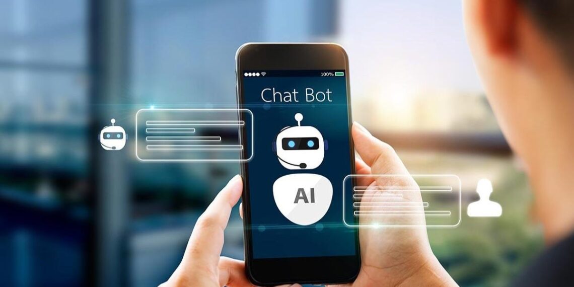 Graphic showing AI chatbot mistakes across industries with icons for healthcare, finance, retail, and user feedback loops.