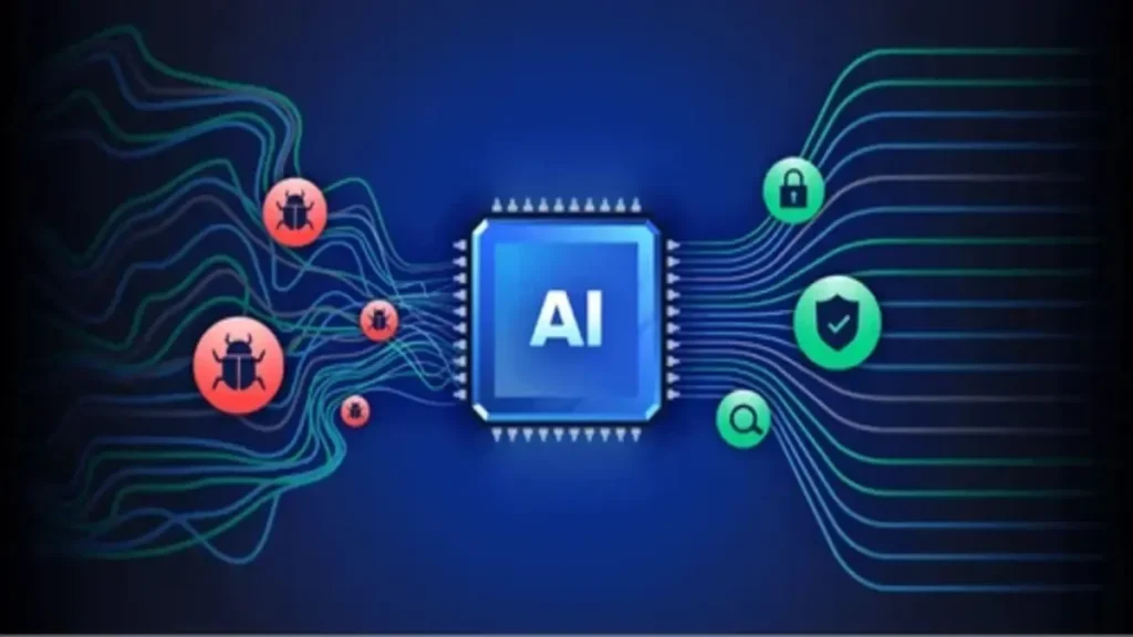 Illustration showing five distinct categories of AI chatbot mistakes including hallucination, context misinterpretation, and outdated data.