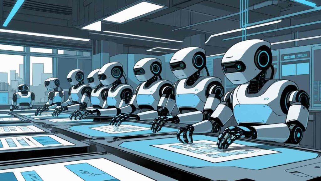 AI is replacing human beings in their repetitive jobs, with dramatic advantages of speed and efficiency.