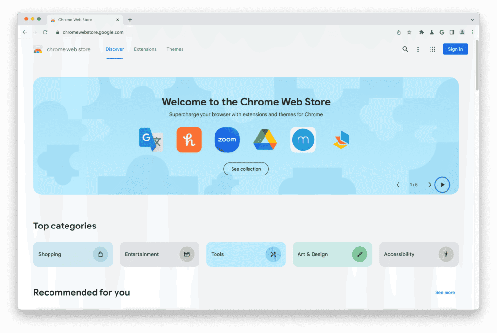 The Chrome Web Store now features a dedicated Accessibility category, where users can explore AI tools specifically designed for diverse needs