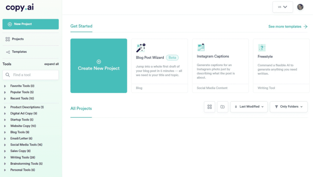 "Copy.ai logo representing AI-powered copywriting and content automation tool
