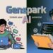 GenSpark AI interface displaying automated workflows, content generation tools, and real-time analytics dashboard for business use.
