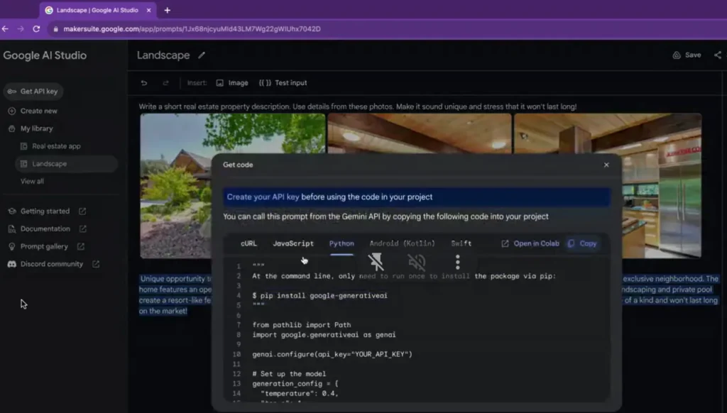 Gemini AI Studio is a Google