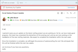 Microsoft Digital reported that users can quickly understand long email threads using Copilot’s built-in summarisation tool in Outlook.