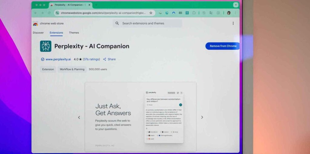Another alternative type of AI assistance can be presented by Perplexity that serves as a smart web assistant.