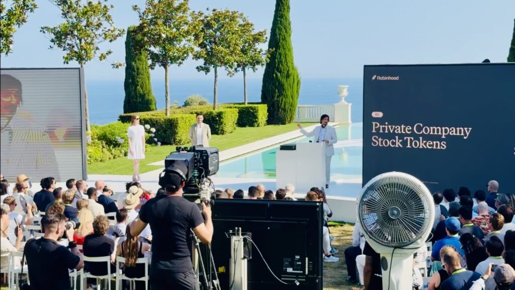 Robinhood app screen with OpenAI and SpaceX token