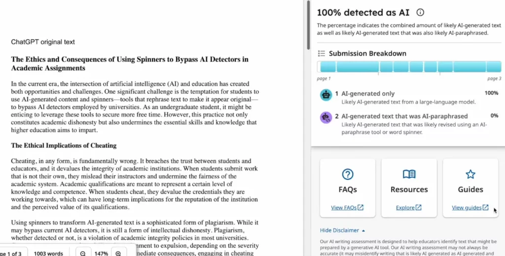 Turnitin is one of the essential tools in any academic sphere of the world. It is important in identifying plagiarism as well as AI content. As generative AI tools, such as ChatGPT, become popular, people have started questioning Turnitin and its ability to detect AI-generated text.
