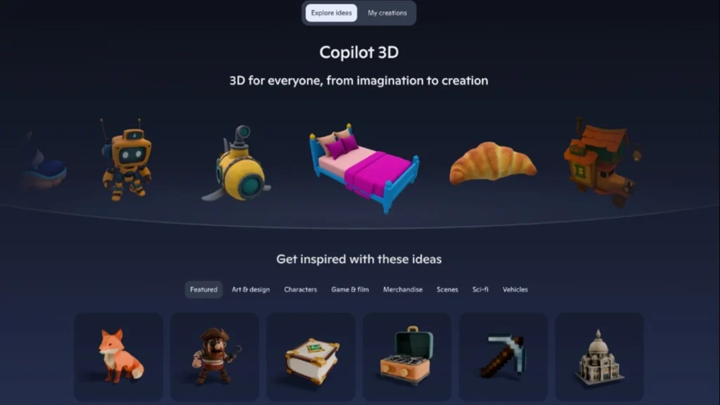 Microsoft, Copilot 3D models can be directly integrated into games