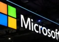 Windows 12 desktop showcasing AI-powered interface with predictive search, voice input, and contextual assistance.