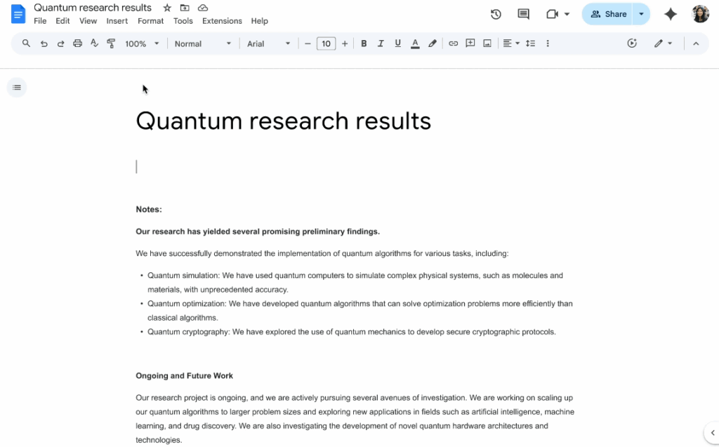 Turning Text into Audio in Docs