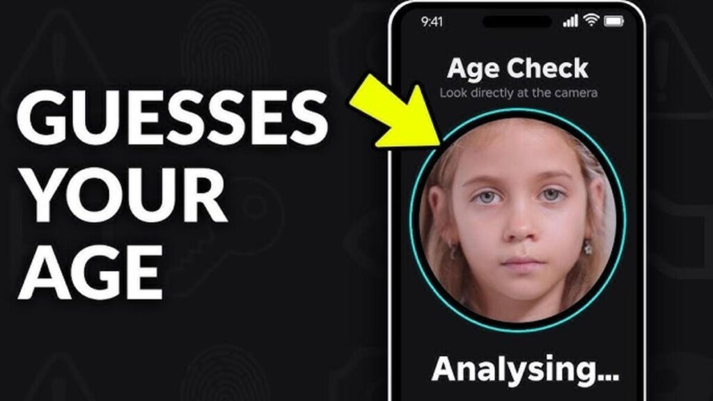 AI system analyzing YouTube viewing habits to estimate user age in 2025.