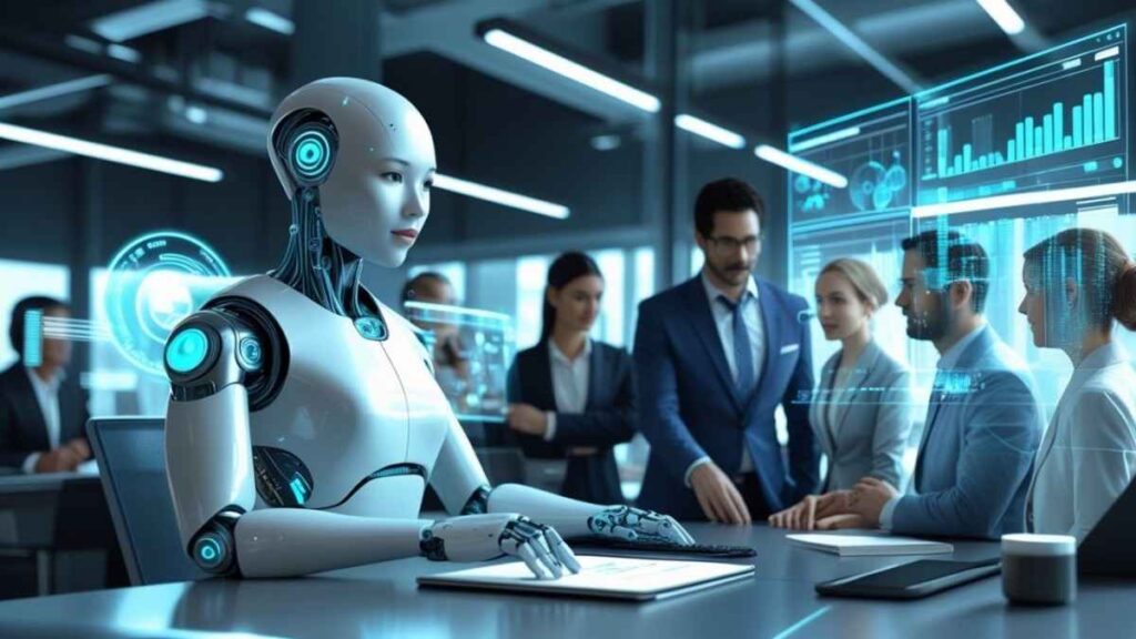 Graph showing increased AI agent adoption by U.S. businesses to meet rising customer service demands.