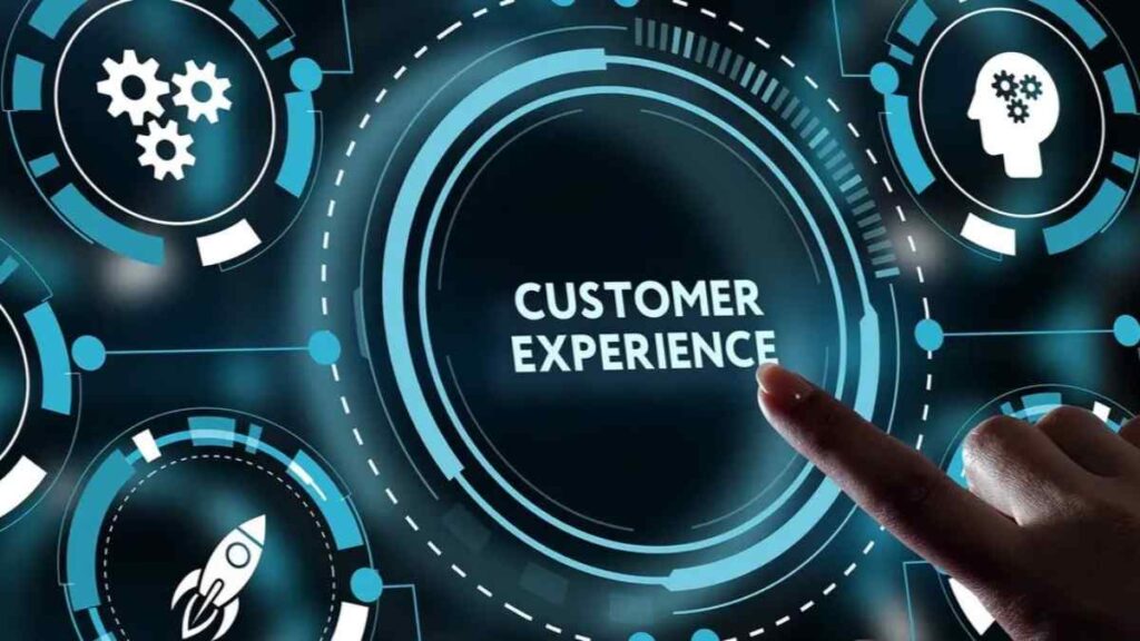 AI agent workflow diagram showing perception, decision-making, action execution, and learning in customer service.