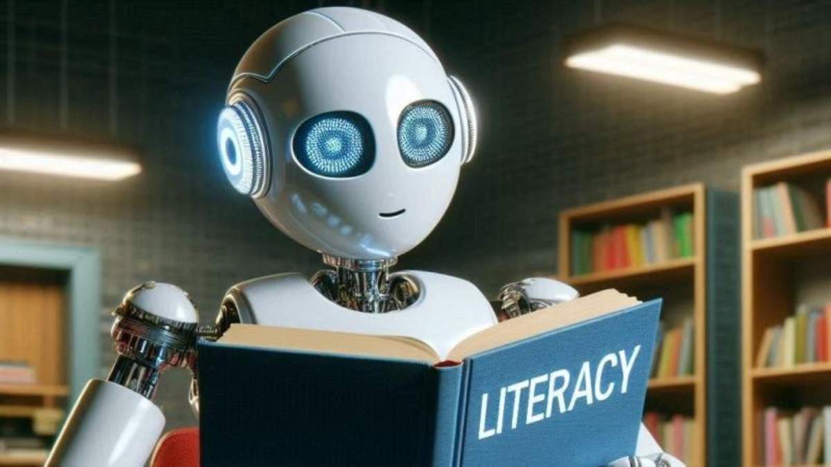 Students, professionals, and policymakers engaging with AI tools, symbolizing the global movement to build AI literacy across education and industry.