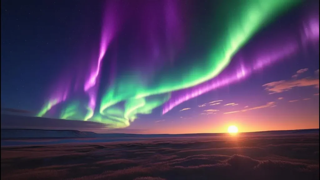 The auroras that showed the skies gave the effect of imagery having been painted as they could be easily spotted way south in the United States than would otherwise be the case.