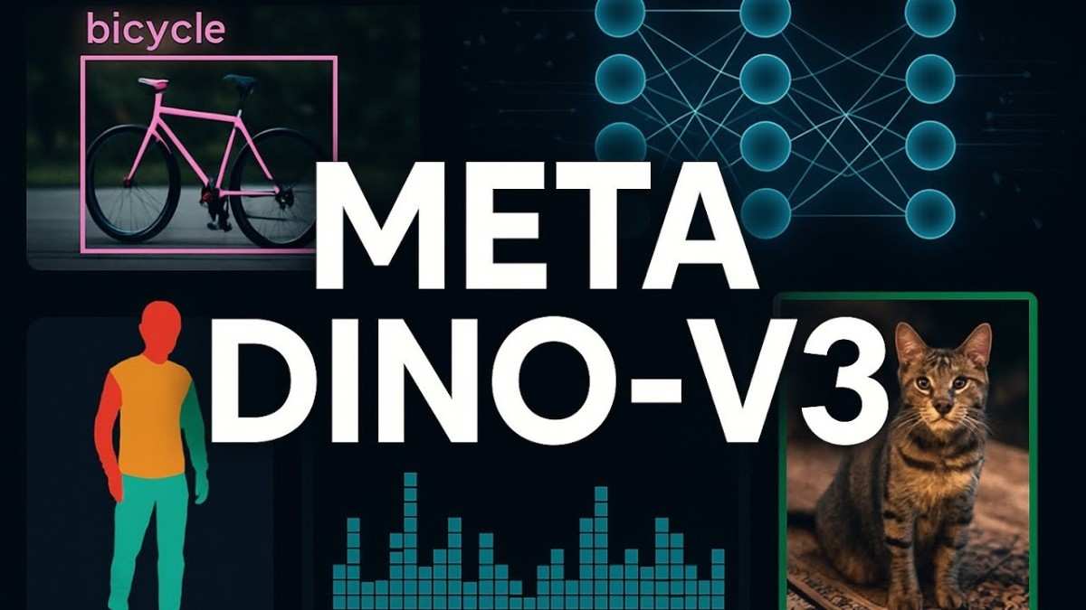 DINOv3 model using self-supervised learning to overcome annotation scarcity in computer vision