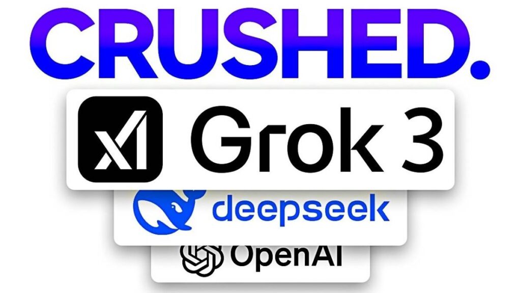 Side-by-side comparison of ChatGPT, Deep Seek, and Grok AI models for keyword research.