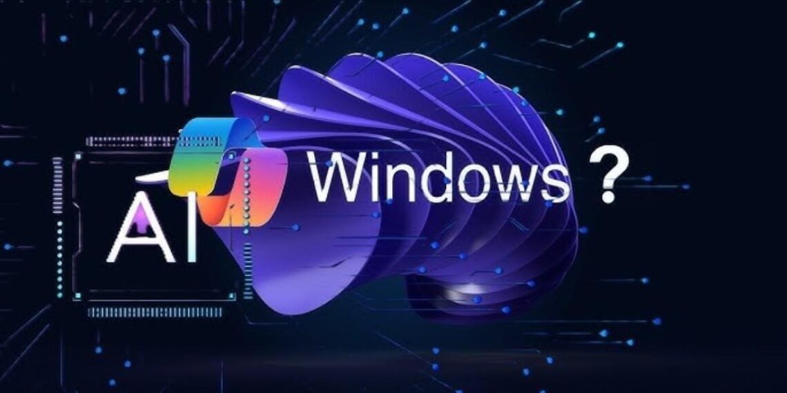 Microsoft’s Windows 2030 Vision concept showcasing AI as the core of future operating system interaction.