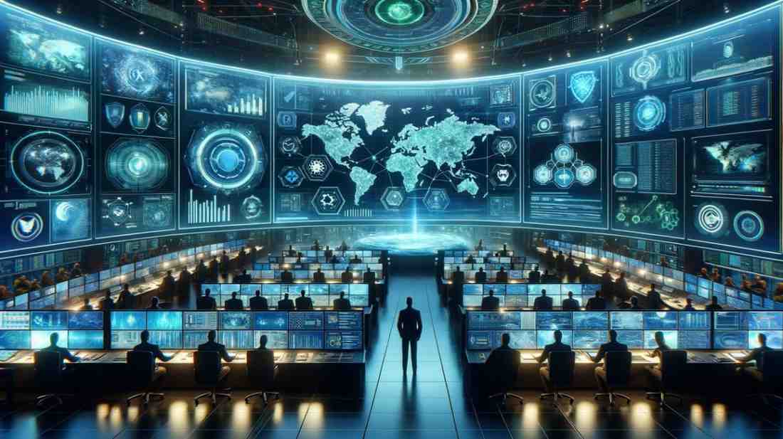 "UK and U.S. flags merged with AI circuit patterns, representing the OpenAI government partnership and its policy impact."