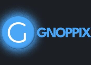 Gnoppix Linux desktop with AI integration and Xfce interface running on a laptop.