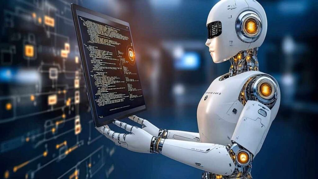 Close-up of advanced AI chips powering next-generation robotics for faster processing and real-time decision-making.