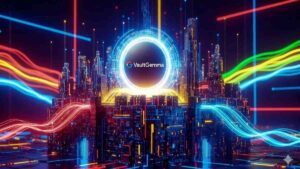 Visualization of VaultGemma, Google’s 1B parameter AI model built with differential privacy.